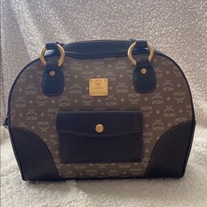 MCM Brown and olive green Women's Bag